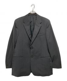 EMPORIO ARMANI（エンポリオ アルマーニ）の古着「ウールコットン2Bテーラードジャケット」｜グレー