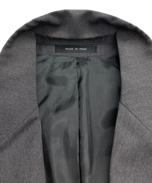 EMPORIO ARMANI（エンポリオ アルマーニ）EMPORIO ARMANI (エンポリオ アルマーニ) ウールコットン2Bテーラードジャケット グレー サイズ:52の古着・服飾アイテム