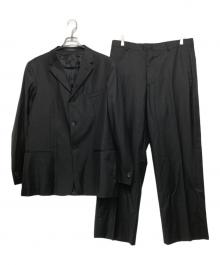EMPORIO ARMANI（エンポリオ アルマーニ）の古着「3Bウールセットアップスーツ」｜ブラック