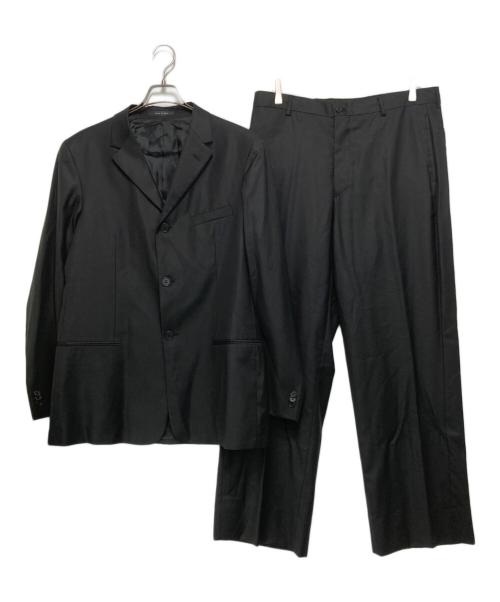 EMPORIO ARMANI（エンポリオ アルマーニ）EMPORIO ARMANI (エンポリオ アルマーニ) 3Bウールセットアップスーツ ブラック サイズ:52の古着・服飾アイテム