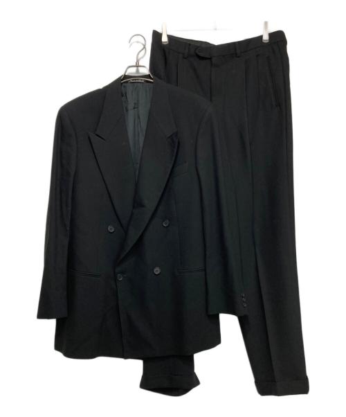 GIORGIO ARMANI（ジョルジオアルマーニ）GIORGIO ARMANI (ジョルジオアルマーニ) 80~90s ダブルセットアップスーツ ブラック サイズ:52/54REGの古着・服飾アイテム