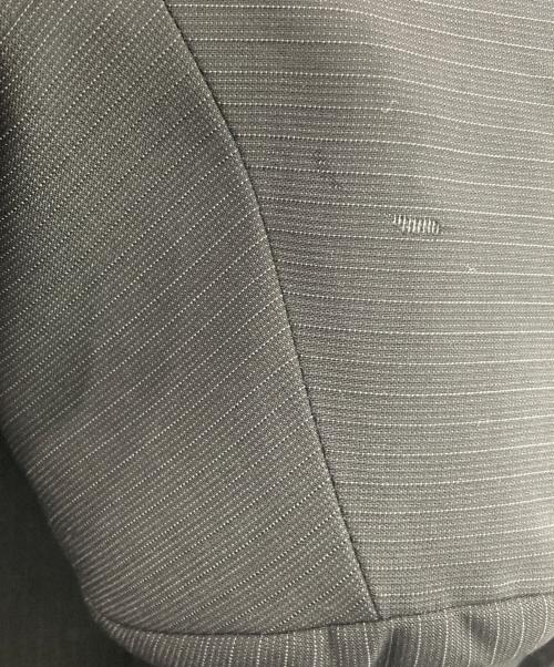 EMPORIO ARMANI（エンポリオ アルマーニ）EMPORIO ARMANI (エンポリオ アルマーニ) ストライプウール混セットアップスーツ ブラック サイズ:SIZE 52の古着・服飾アイテム