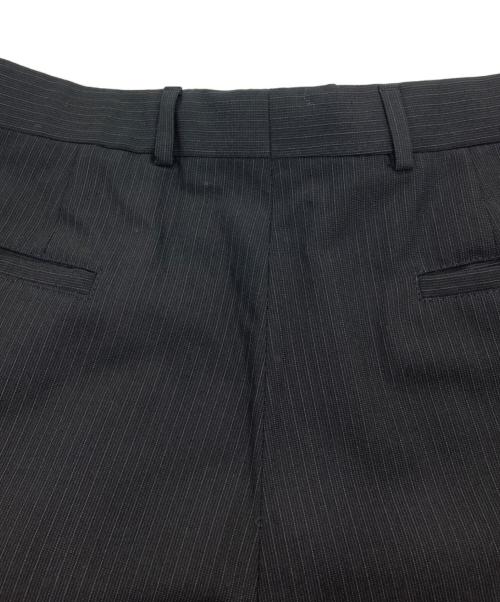 EMPORIO ARMANI（エンポリオ アルマーニ）EMPORIO ARMANI (エンポリオ アルマーニ) ストライプウール混セットアップスーツ ブラック サイズ:SIZE 52の古着・服飾アイテム