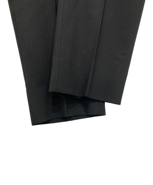 EMPORIO ARMANI（エンポリオ アルマーニ）EMPORIO ARMANI (エンポリオ アルマーニ) ストライプウール混セットアップスーツ ブラック サイズ:SIZE 52の古着・服飾アイテム