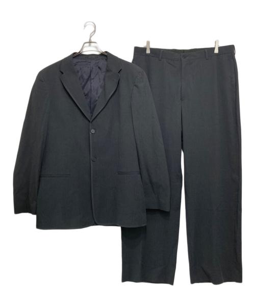 EMPORIO ARMANI（エンポリオ アルマーニ）EMPORIO ARMANI (エンポリオ アルマーニ) シワ加工 セットアップスーツ グレー サイズ:52の古着・服飾アイテム