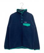 Patagoniaパタゴニア）の古着「ウィメンズ・ライトウェイト・シンチラ・スナップT・プルオーバー」｜ネイビー×グリーン