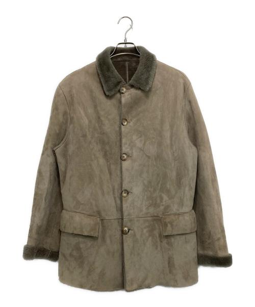 OLIVIERI（オリヴィエリ）OLIVIERI (オリヴィエリ) リアルムートンコート ベージュ サイズ:48の古着・服飾アイテム