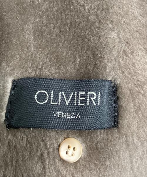 OLIVIERI（オリヴィエリ）OLIVIERI (オリヴィエリ) リアルムートンコート ベージュ サイズ:48の古着・服飾アイテム