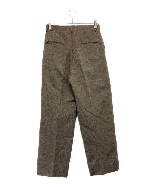 RRL（ダブルアールエル）RRL (ダブルアールエル) ウールコットン ツータック ツイードパンツ ブラウン サイズ:29の古着・服飾アイテム