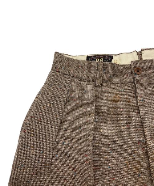 RRL（ダブルアールエル）RRL (ダブルアールエル) ウールコットン ツータック ツイードパンツ ブラウン サイズ:29の古着・服飾アイテム