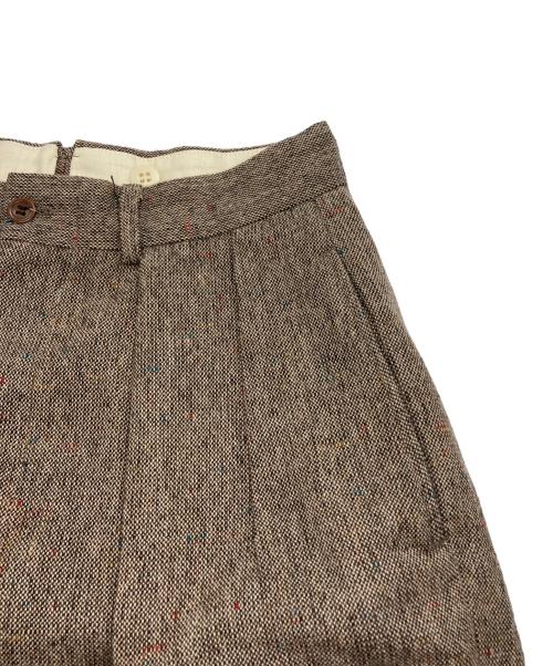 RRL（ダブルアールエル）RRL (ダブルアールエル) ウールコットン ツータック ツイードパンツ ブラウン サイズ:29の古着・服飾アイテム