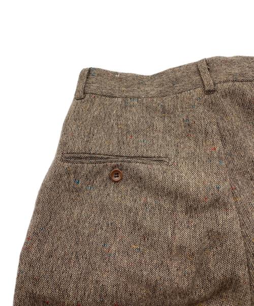 RRL（ダブルアールエル）RRL (ダブルアールエル) ウールコットン ツータック ツイードパンツ ブラウン サイズ:29の古着・服飾アイテム