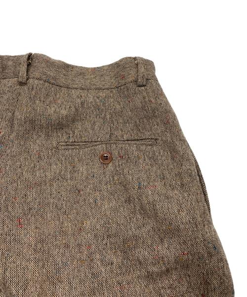 RRL（ダブルアールエル）RRL (ダブルアールエル) ウールコットン ツータック ツイードパンツ ブラウン サイズ:29の古着・服飾アイテム