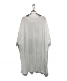 MM6 Maison Margiela（エムエムシックスメゾンマルジェラ）の古着「半袖バックプリントワンピース」｜ホワイト