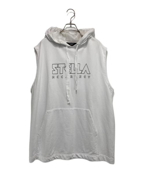 STELLA McCARTNEY（ステラマッカートニー）STELLA McCARTNEY (ステラマッカートニー) オーバーサイズ ノースリーブ フーディー / パーカー ホワイト サイズ:XSの古着・服飾アイテム