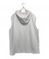 STELLA McCARTNEY (ステラマッカートニー) オーバーサイズ ノースリーブ フーディー / パーカー ホワイト サイズ:XS：7000円