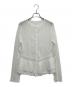 HER LIP TO（ハーリップトゥ）の古着「Shimmer Knit Peplum Cardigan」｜ホワイト