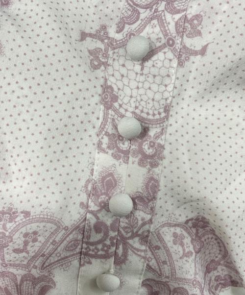 HER LIP TO（ハーリップトゥ）HER LIP TO (ハーリップトゥ) Jendaya Lace-Print Dress ホワイト サイズ:Mの古着・服飾アイテム