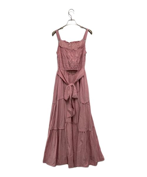 HER LIP TO（ハーリップトゥ）HER LIP TO (ハーリップトゥ) Jessa Camisole Dress ピンク サイズ:Mの古着・服飾アイテム
