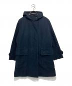 MARGARET HOWELLマーガレットハウエル）の古着「モールスキンフーデットコート」｜ネイビー