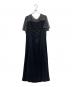 AIMER (エメ) ラメチュール×マットサテンフレアドレス ブラック サイズ:L：11000円