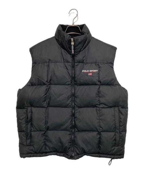 POLO SPORT（ポロスポーツ）POLO SPORT (ポロスポーツ) キルティングダウンベスト ブラック サイズ:Lの古着・服飾アイテム
