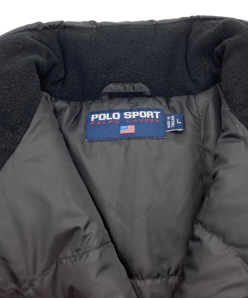 POLO SPORT（ポロスポーツ）POLO SPORT (ポロスポーツ) キルティングダウンベスト ブラック サイズ:Lの古着・服飾アイテム