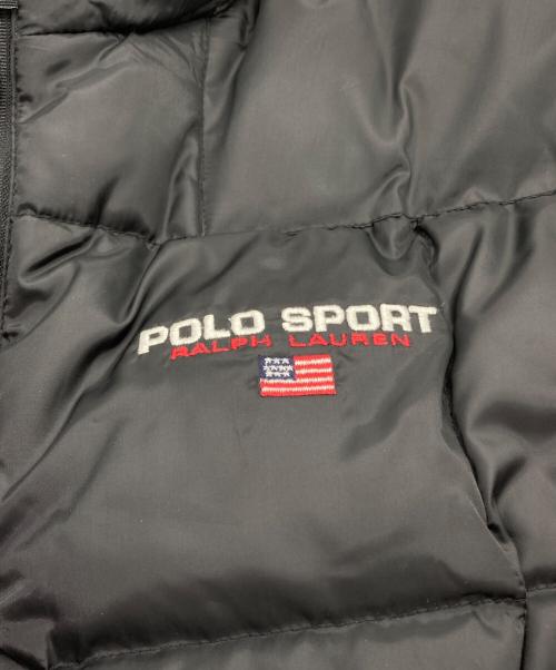 POLO SPORT（ポロスポーツ）POLO SPORT (ポロスポーツ) キルティングダウンベスト ブラック サイズ:Lの古着・服飾アイテム