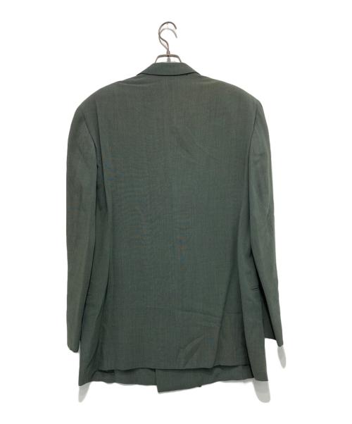 GIORGIO ARMANI（ジョルジオアルマーニ）GIORGIO ARMANI (ジョルジオアルマーニ) ダブルブレストテーラードジャケット グリーン サイズ:52の古着・服飾アイテム