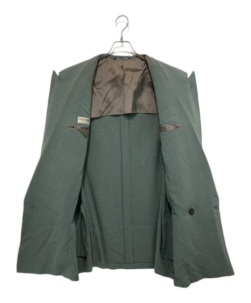GIORGIO ARMANI（ジョルジオアルマーニ）GIORGIO ARMANI (ジョルジオアルマーニ) ダブルブレストテーラードジャケット グリーン サイズ:52の古着・服飾アイテム