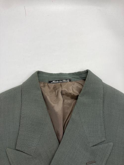 GIORGIO ARMANI（ジョルジオアルマーニ）GIORGIO ARMANI (ジョルジオアルマーニ) ダブルブレストテーラードジャケット グリーン サイズ:52の古着・服飾アイテム