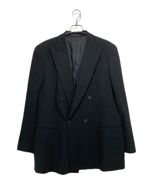 EMPORIO ARMANI（エンポリオ アルマーニ）EMPORIO ARMANI (エンポリオ アルマーニ) ダブルブレストテーラードジャケット ブラック サイズ:52の古着・服飾アイテム