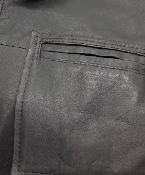 GAP（ギャップ）GAP (ギャップ) シープレザージップアップジャケット ブラウン サイズ:Mの古着・服飾アイテム