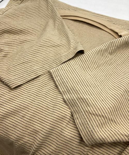The Ennoy Professional（ザ エンノイ プロフェッショナル）The Ennoy Professional (ザ エンノイ プロフェッショナル) S/S Border T-Shirt ベージュ サイズ:Mの古着・服飾アイテム