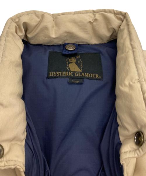 Hysteric Glamour（ヒステリックグラマー）Hysteric Glamour (ヒステリックグラマー) ダウンベスト ベージュ サイズ:Lの古着・服飾アイテム