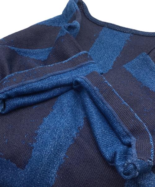 ISSEY MIYAKE MEN（イッセイミヤケメン）ISSEY MIYAKE MEN (イッセイミヤケメン) 80's 染め加工カットソー インディゴ×ネイビー サイズ:FREEの古着・服飾アイテム