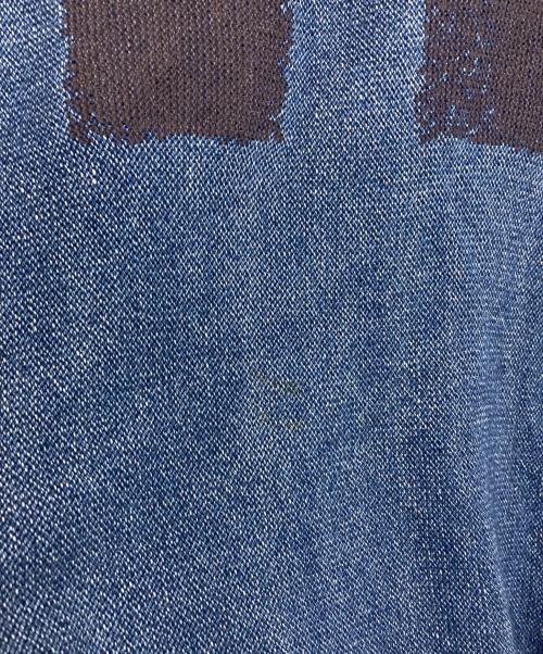 ISSEY MIYAKE MEN（イッセイミヤケメン）ISSEY MIYAKE MEN (イッセイミヤケメン) 80's 染め加工カットソー インディゴ×ネイビー サイズ:FREEの古着・服飾アイテム