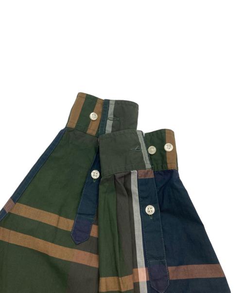 Barbour（バブアー）Barbour (バブアー) ラージ タータン チェック レギュラーカラー シャツ グリーン×ネイビー サイズ:42の古着・服飾アイテム