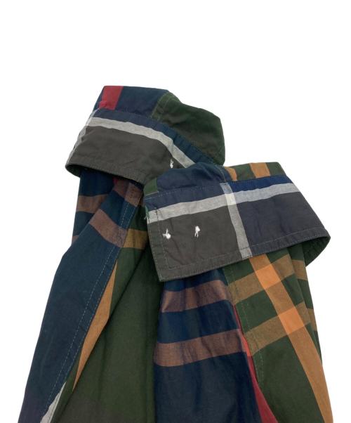 Barbour（バブアー）Barbour (バブアー) ラージ タータン チェック レギュラーカラー シャツ グリーン×ネイビー サイズ:42の古着・服飾アイテム