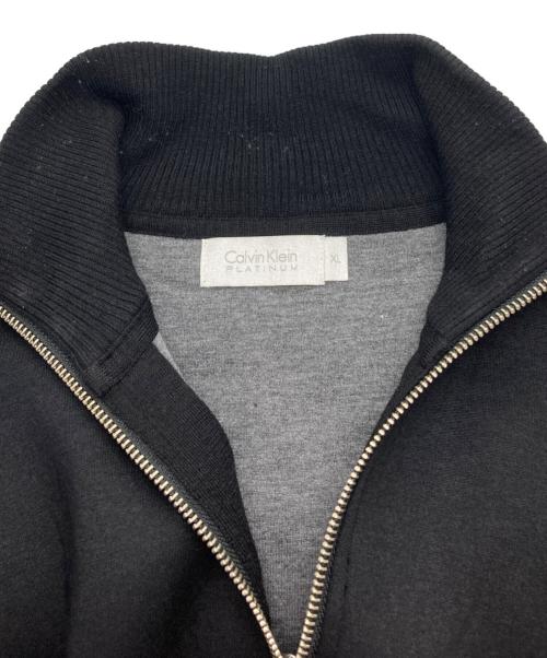 Calvin Klein platinum（カルバンクラインプラチナム）Calvin Klein platinum (カルバンクラインプラチナム) ドライバーズニット ブラック サイズ:XLの古着・服飾アイテム