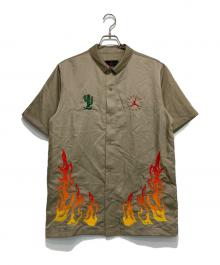 JORDAN×cactus jack（ジョーダン×カクタス・ジャック）の古着「Button Down Shirt "Khaki Desert"」｜カーキ