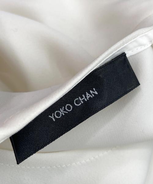 YOKO CHAN（ヨーコチャン）YOKO CHAN (ヨーコチャン) ロングスリーブサイドラッフルブラウス ホワイト サイズ:36の古着・服飾アイテム