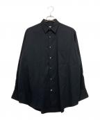 MARKAWAREマーカウェア）の古着「SUPER 160s WASHABLE WOOL OXFORD COMFORT FIT SHIRT」｜ブラック