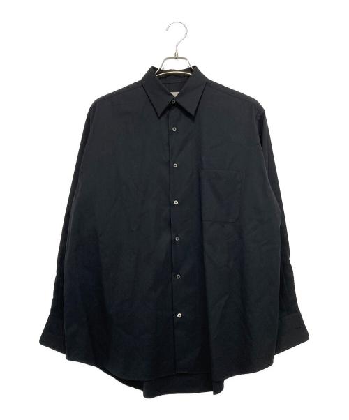MARKAWARE（マーカウェア）MARKAWARE (マーカウェア) SUPER 160s WASHABLE WOOL OXFORD COMFORT FIT SHIRT ブラック サイズ:1の古着・服飾アイテム