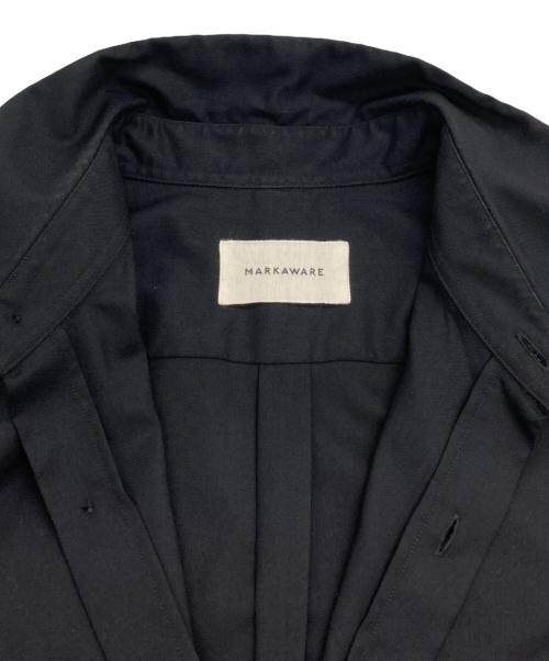 MARKAWARE（マーカウェア）MARKAWARE (マーカウェア) SUPER 160s WASHABLE WOOL OXFORD COMFORT FIT SHIRT ブラック サイズ:1の古着・服飾アイテム