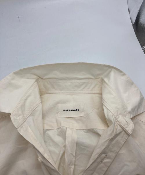 MARKAWARE（マーカウェア）MARKAWARE (マーカウェア) ORGANIC GIZA TYPEWRITER COMFORT FIT SHIRT アイボリー サイズ:1の古着・服飾アイテム