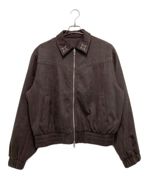 G.E.E.K（ギーク）G.E.E.K (ギーク) VINTAGE STUDDED NICHE JACKET ブラウン サイズ:Mの古着・服飾アイテム