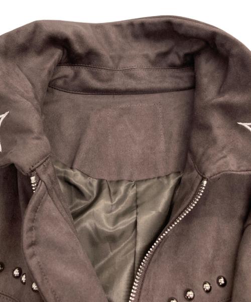 G.E.E.K（ギーク）G.E.E.K (ギーク) VINTAGE STUDDED NICHE JACKET ブラウン サイズ:Mの古着・服飾アイテム