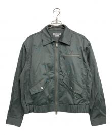 TTT MSW（ティー）の古着「Work jacket w/pierce」｜グリーン