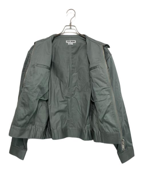 TTT MSW（ティー）TTT MSW (ティー) Work jacket w/pierce グリーン サイズ:Lの古着・服飾アイテム